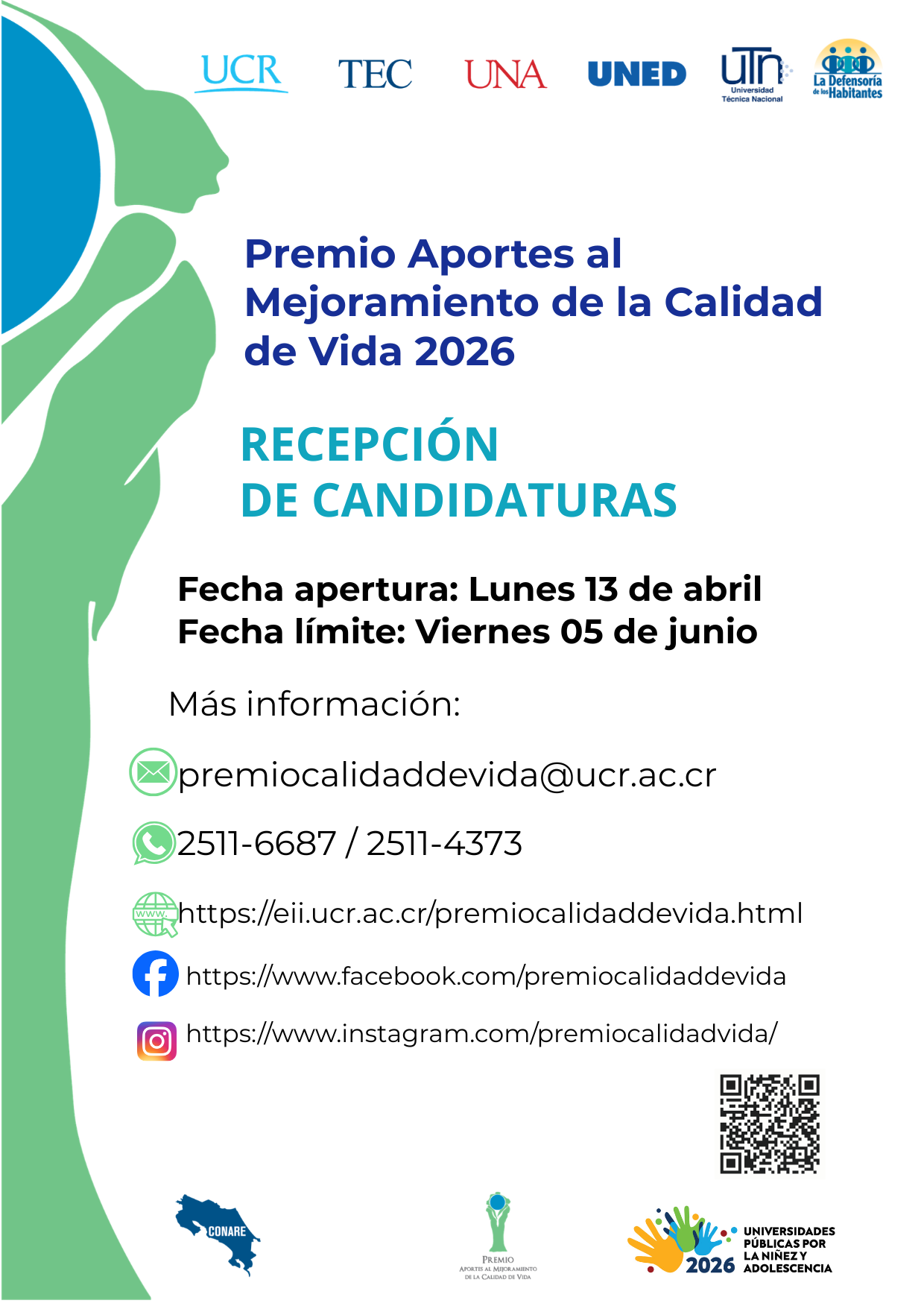 Convocatoria a participar en Premio  Aportes al Mejoramiento de la Calidad de Vida Edición XXXIV